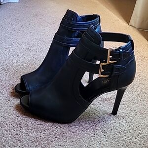 Michael Kors Blaze Open-Toe Ankle Boot
